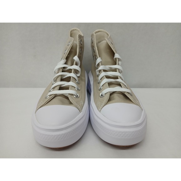 Converse Women's Chuck Taylor All Star Move Platform Sneakers A04365C Beige Sz 7 - Picture 5 of 9